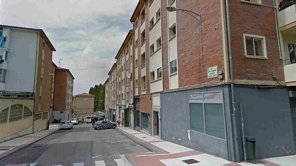 calle Monte Altobíscar en el barrio de Santa María la Real de Pamplona. Archivo